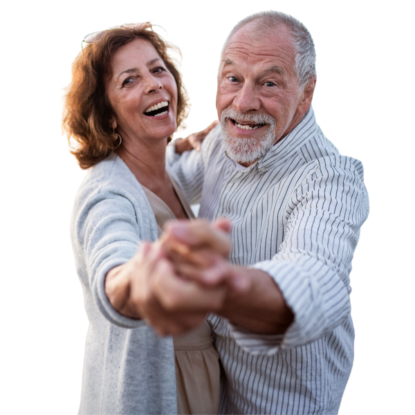 Happy Seniour Couple Dancing in Pinecrest, FL